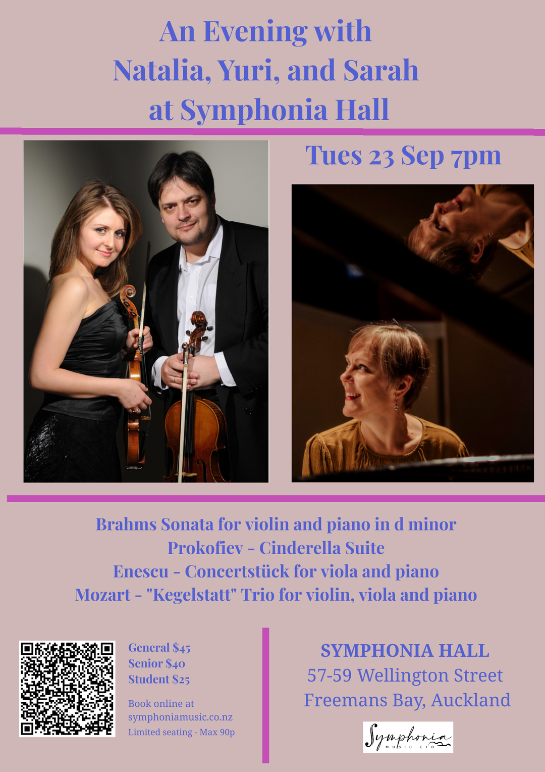 Concert: An Evening with Natalia, Yuri, and Sarah