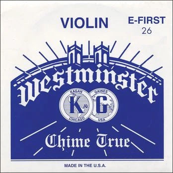 Westminster Violin E String – Medium 26, Ball or Loop