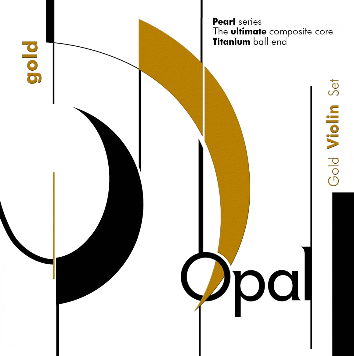 Opal Gold violin strings full set packaging