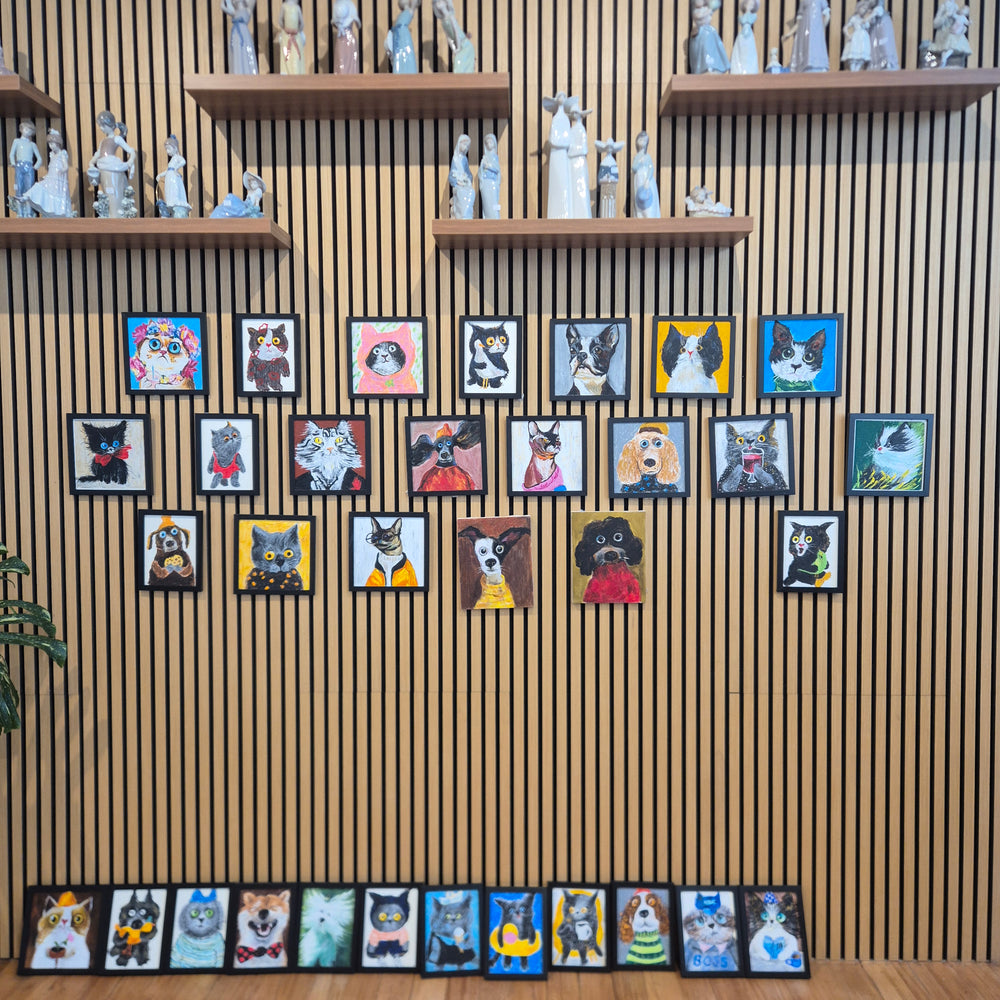 Wide view of the Symphonia artwork display