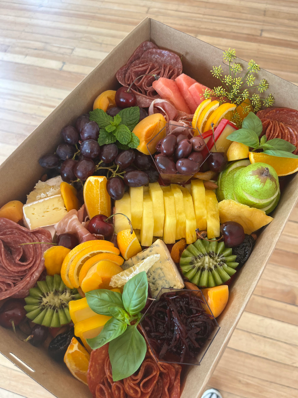 A colourful fruit platter by Rollin catering
