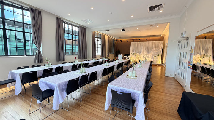 Wedding gathering at Symphonia Hall