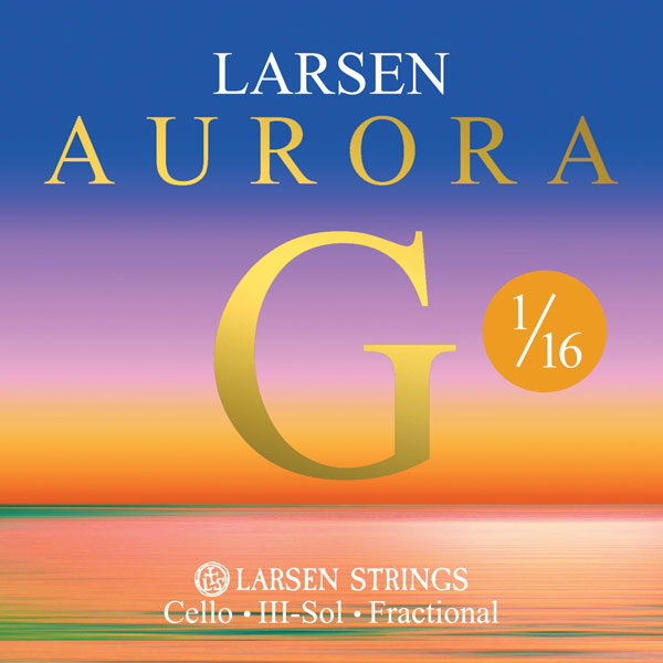 Larsen Aurora Fractional Cello 1/16 G string – Medium tension