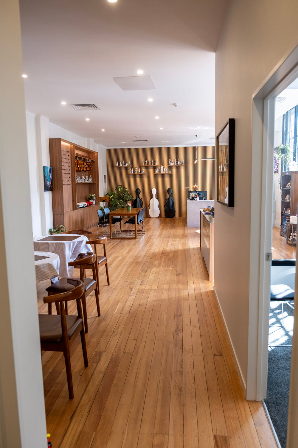 View into Symphonia Café from the adjoining doorway